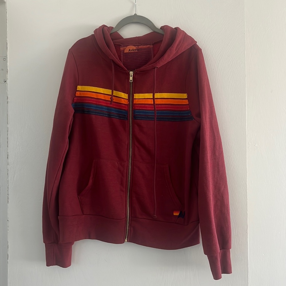 Aviator Nation Zip Up Hoodie
